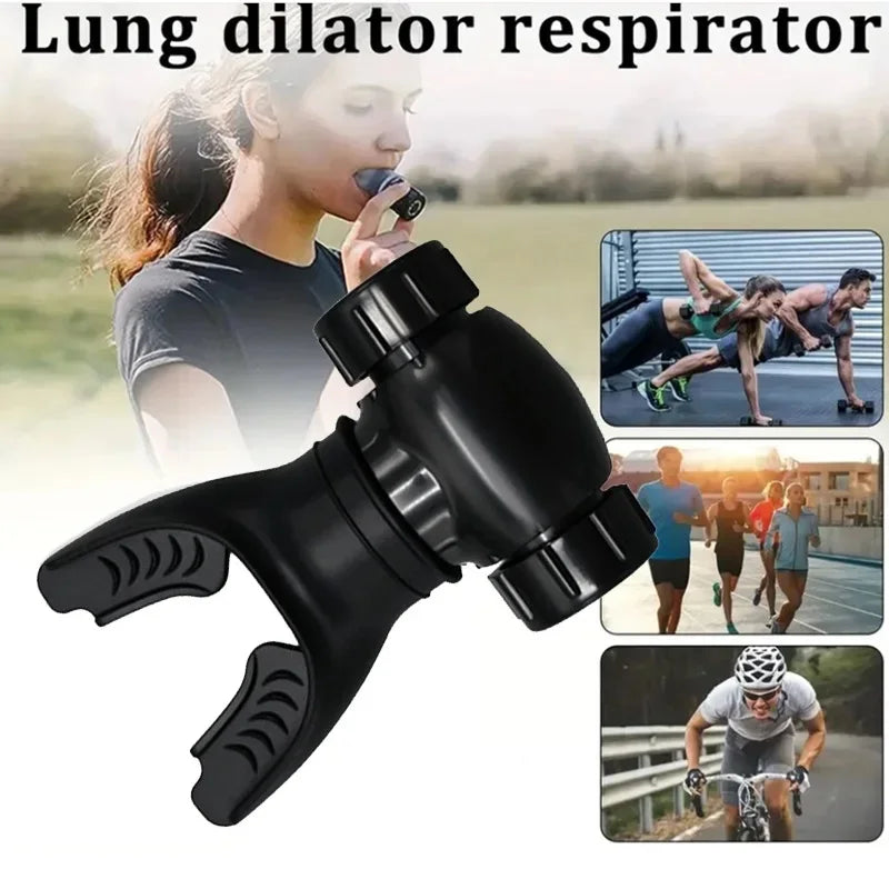 Silicone Respiratory Trainer Lung Ventilator Fitness Equipment High-Altitude Respiratory Training Tools for Exercise
