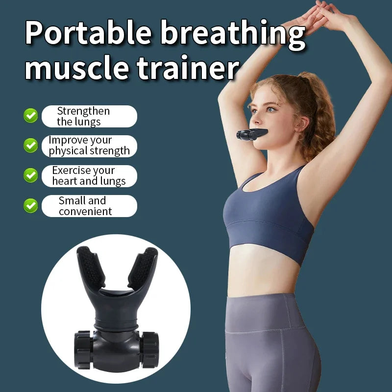 Silicone Respiratory Trainer Lung Ventilator Fitness Equipment High-Altitude Respiratory Training Tools for Exercise