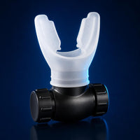 Kevenza breathing trainer with white silicone mouthpiece