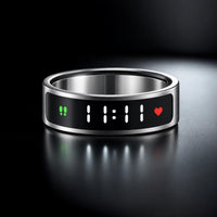 Kevenza Smart Ring in brushed silver